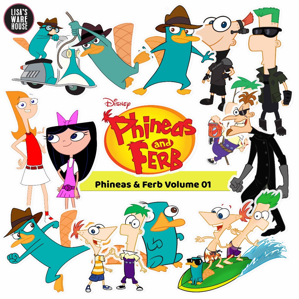 

Sticker Phineas & Ferb Volume 01