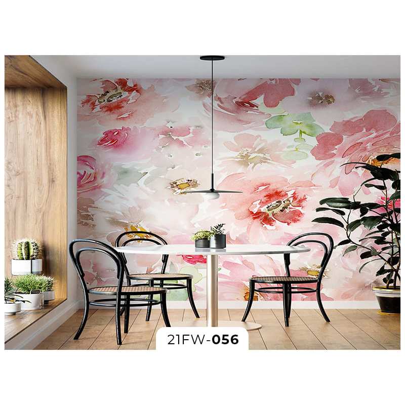Wallpaper Dinding 3D Custom Murah Berkualitas Gambar Bunga