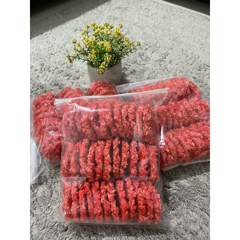

Rengginang Ketan Rasa Terasi dan Bawang 500gr isi 32-35 pcs