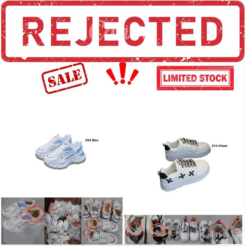 SALE BARANG REJECT DEFECT SEPATU WANITA NO 2 ( REJECT SEPATU)