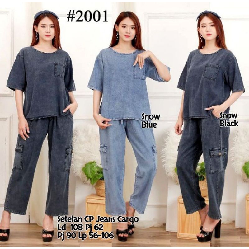 KAMA GALERY Setelan CP Jeans Cargo 2001