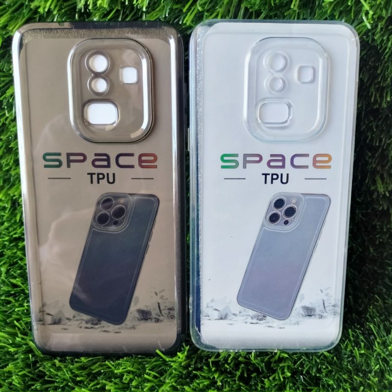 SOFT CASE SPACE TPU SAMSUNG J8 A6 PLUS SAMSUNG A605G SLIKON TRANSPARAN 2.1MM + PROTEC CAMERA