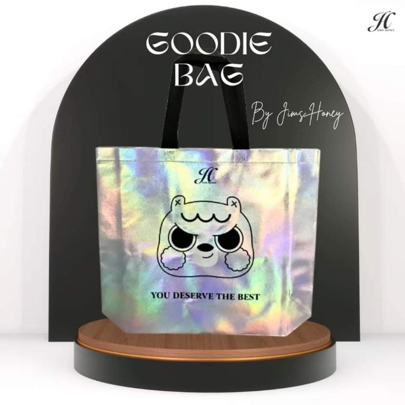 

Goodie bag jimshoney hologram moe-tas belanja jimshoney