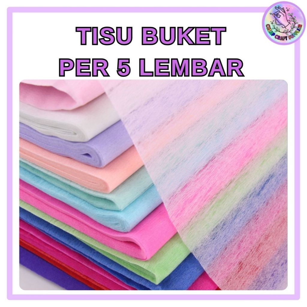 

(5 LEMBAR) Kertas Buket Tisu Tissue