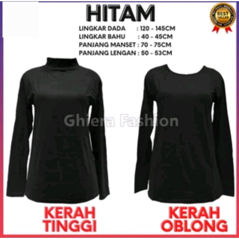 Manset lengan panjang kerah Sanghai dan Oblong leher polos bahan  rayon super  premium adem Baju Man