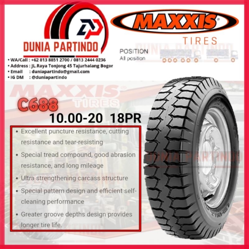 MAXXIS C688 Ban Truk 10.00 R20 18PR DOT24