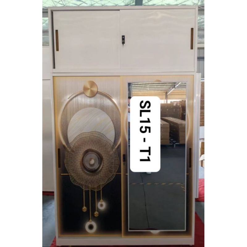 Lemari Pakaian Sliding Besi Import Tingkat Tinggi