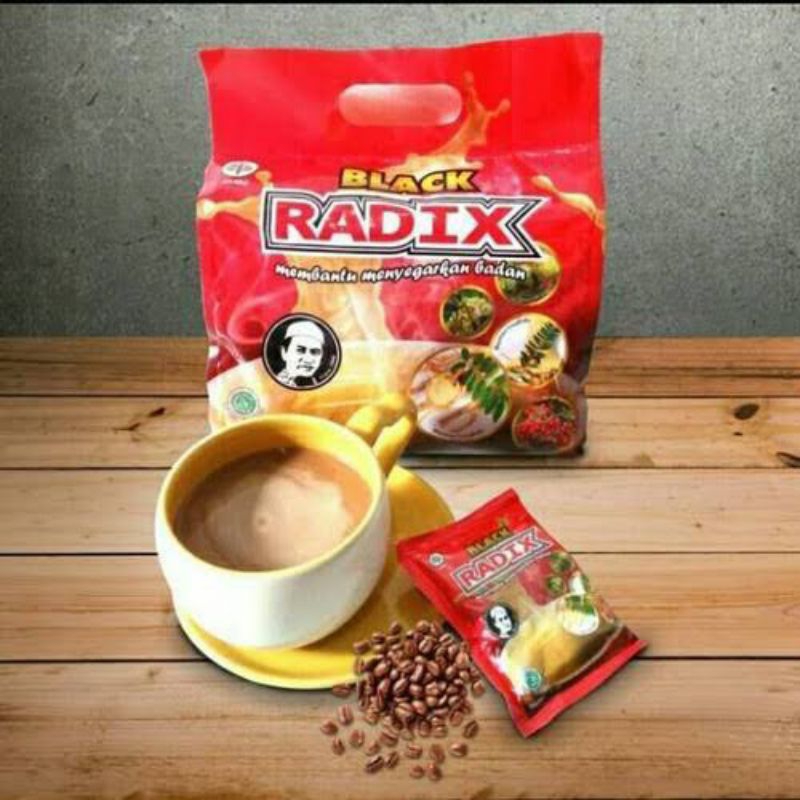 

Black Radix | kopi Black Radix pak haji | Radik pak haji | Radix | 20 sachet
