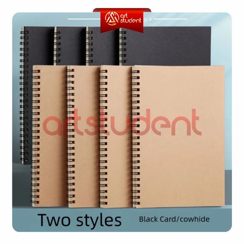 

Notebook Diary Book/ Sketch Book/Journal Book Ukuran A5 100 Halaman/ 50 Lembar buku tulis dan gambar