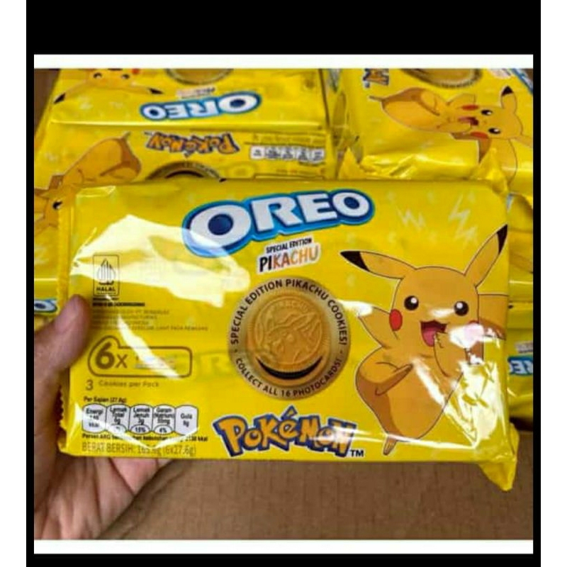 

oreo pokemon pikachu cookies spesial edition 165 gram