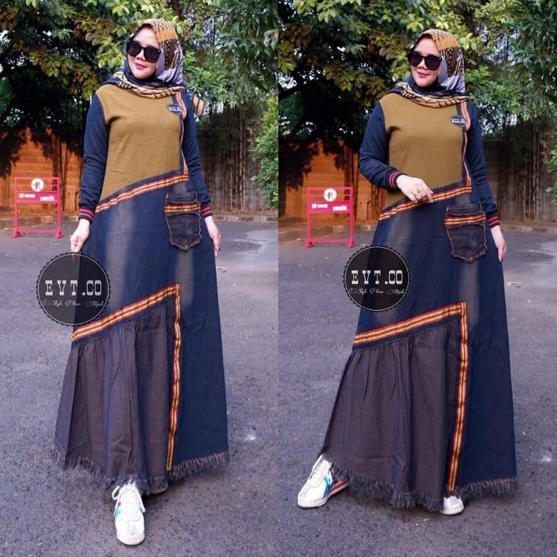 Gamis Jeans by EVT.CO (Defect)