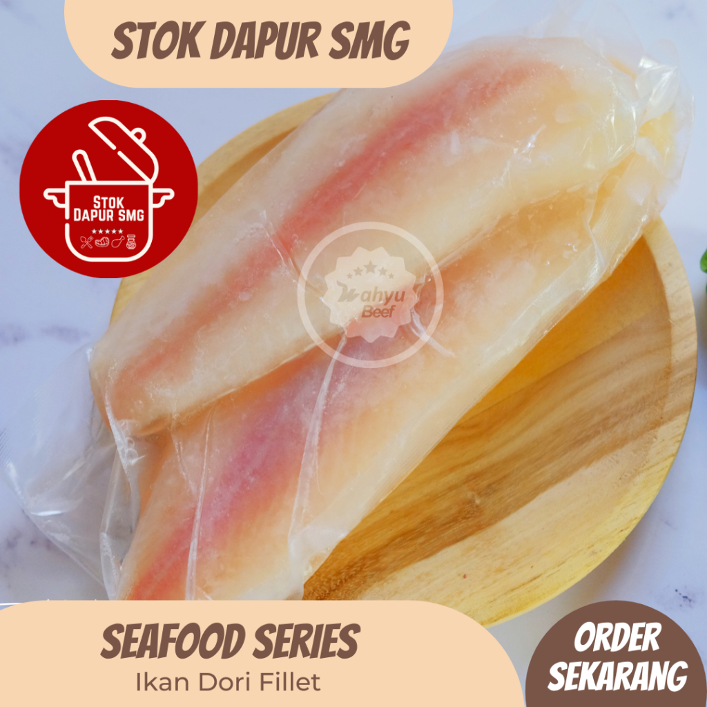 

Ikan Dori Fillet Segar Beku / Fresh Frozen Kemasan 500gr