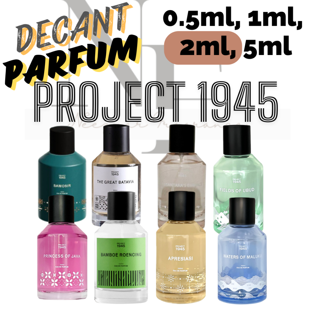 Decant Project 1945 2ml Sunset in Sumba Horas Samosir Petruk Fields of Ubud Waters of Maluku