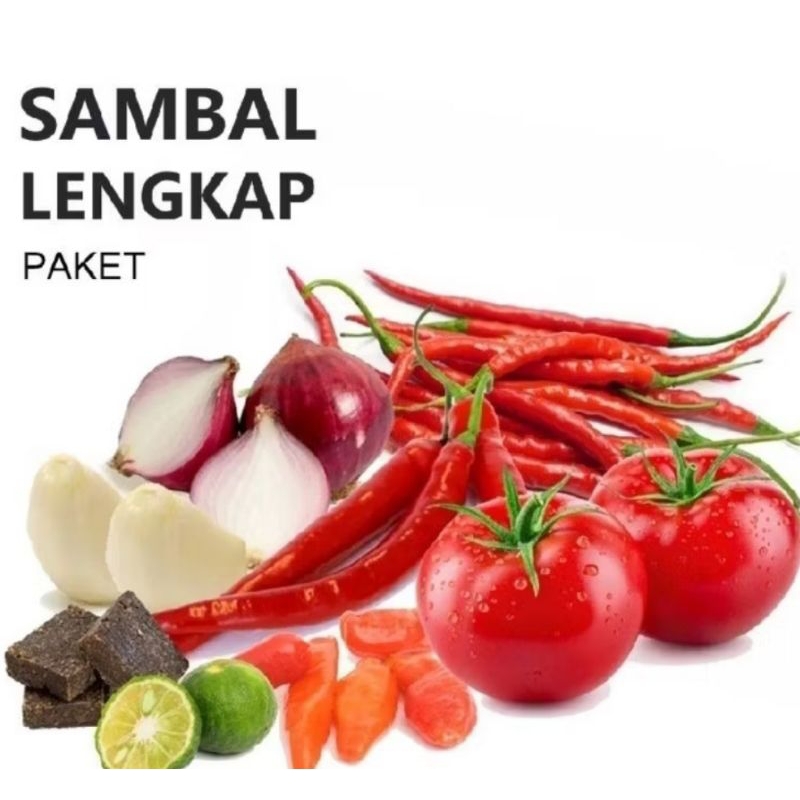 

paket sambel terasi komplit