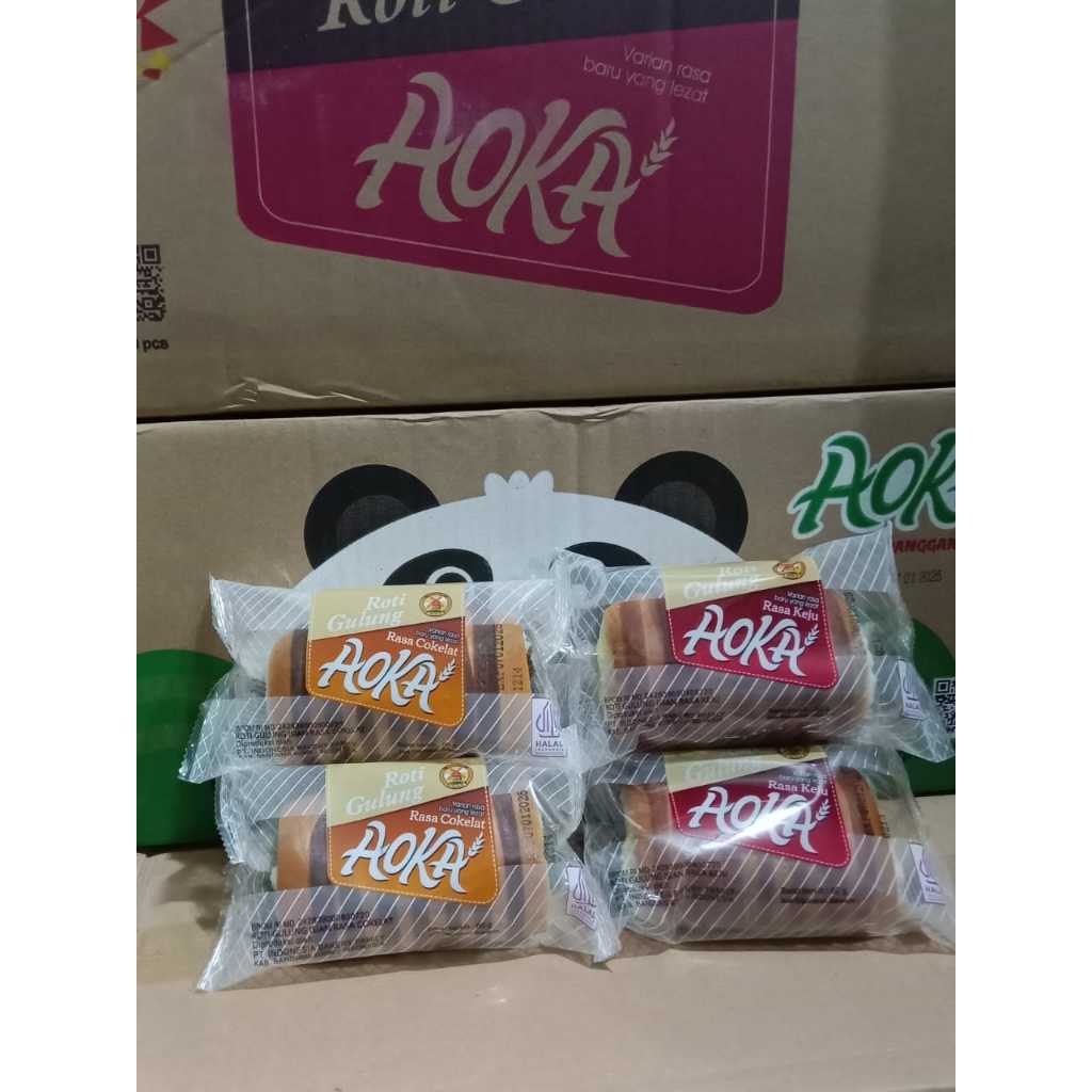 

ROTI AOKA PANGGANG GULUNG COKELAT KEJU PER 5 PCS