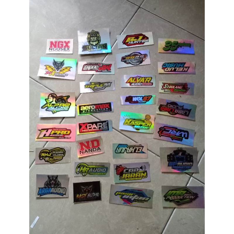 

STIKER JUMBO NGX AUDIO | STIKER HOLOGRAM | STIKER JUMBO | STIKER PACK ISI 29 PCS