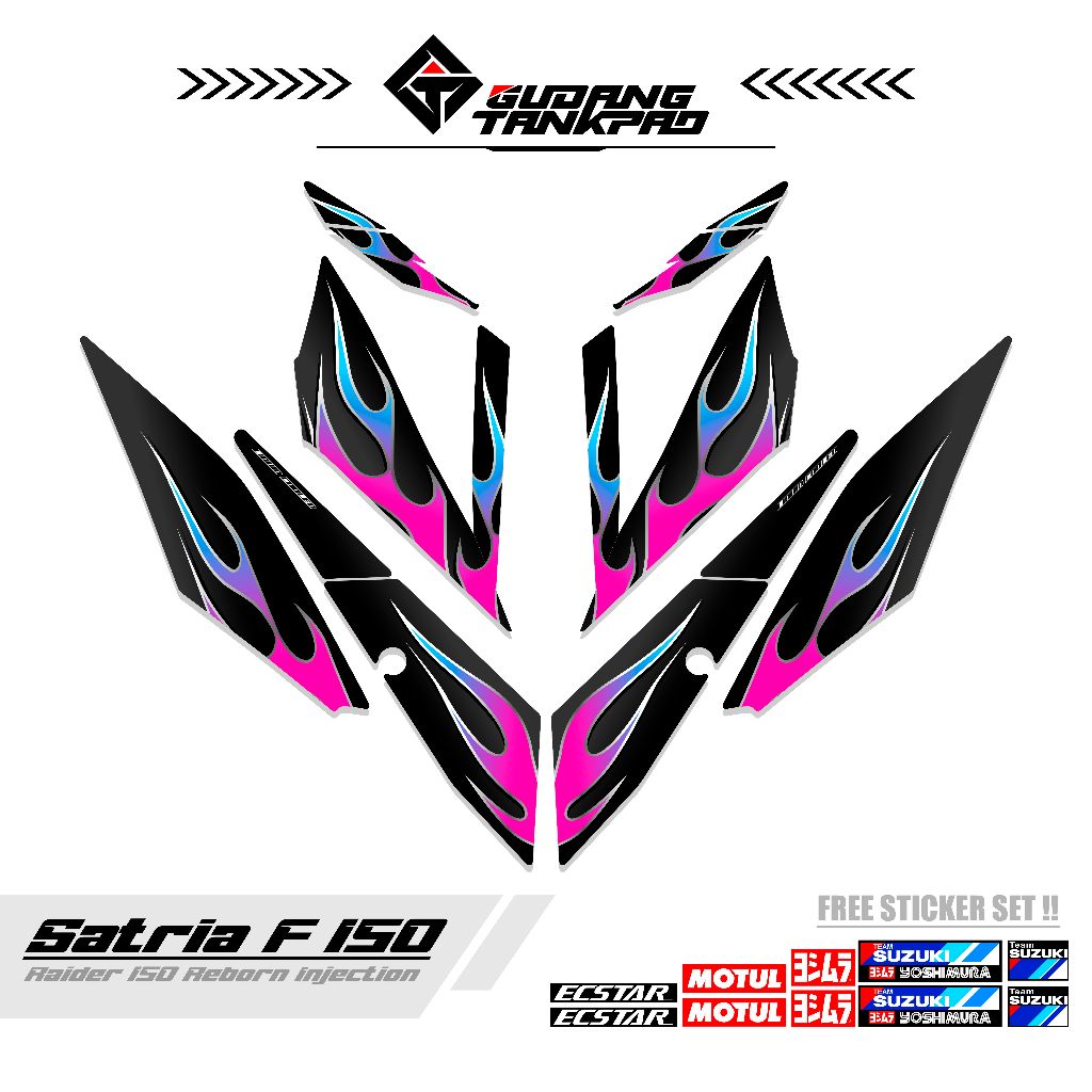 STRIPING SATRIA F 150 FI / MTF 23 / DECAL RAIDER 150 / STRIPING SATRIA INJEKSI /STRIPING RAIDER / SA