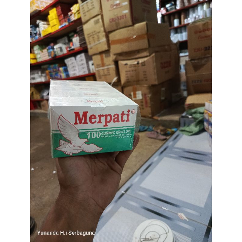 

Amplop Merpati kecil perekat ( 1 pak )
