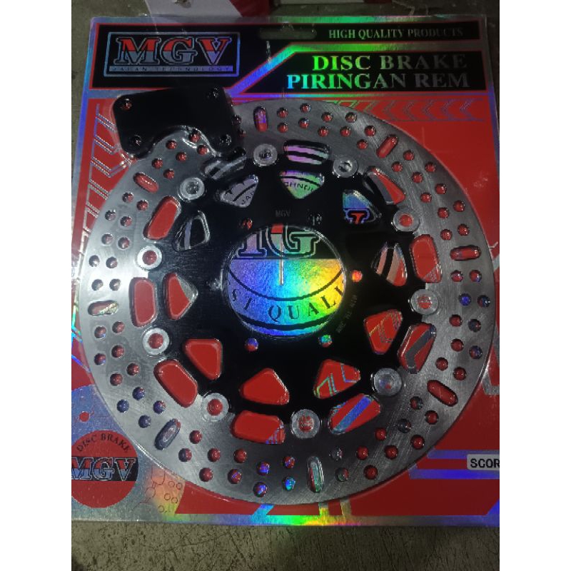 NEW~ PIRINGAN CAKRAM DEPAN VARIASI BY MGV RACING MODEL KTC(BULAT) DISC BRAKE 300MM + BREKET PNP SCOR