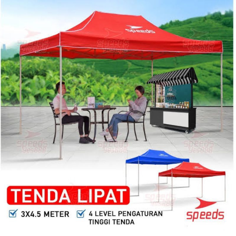 SPEEDS TENDA LIPAT (UK 3 X 4.5 M) Tenda Bazar Tenda Promosi