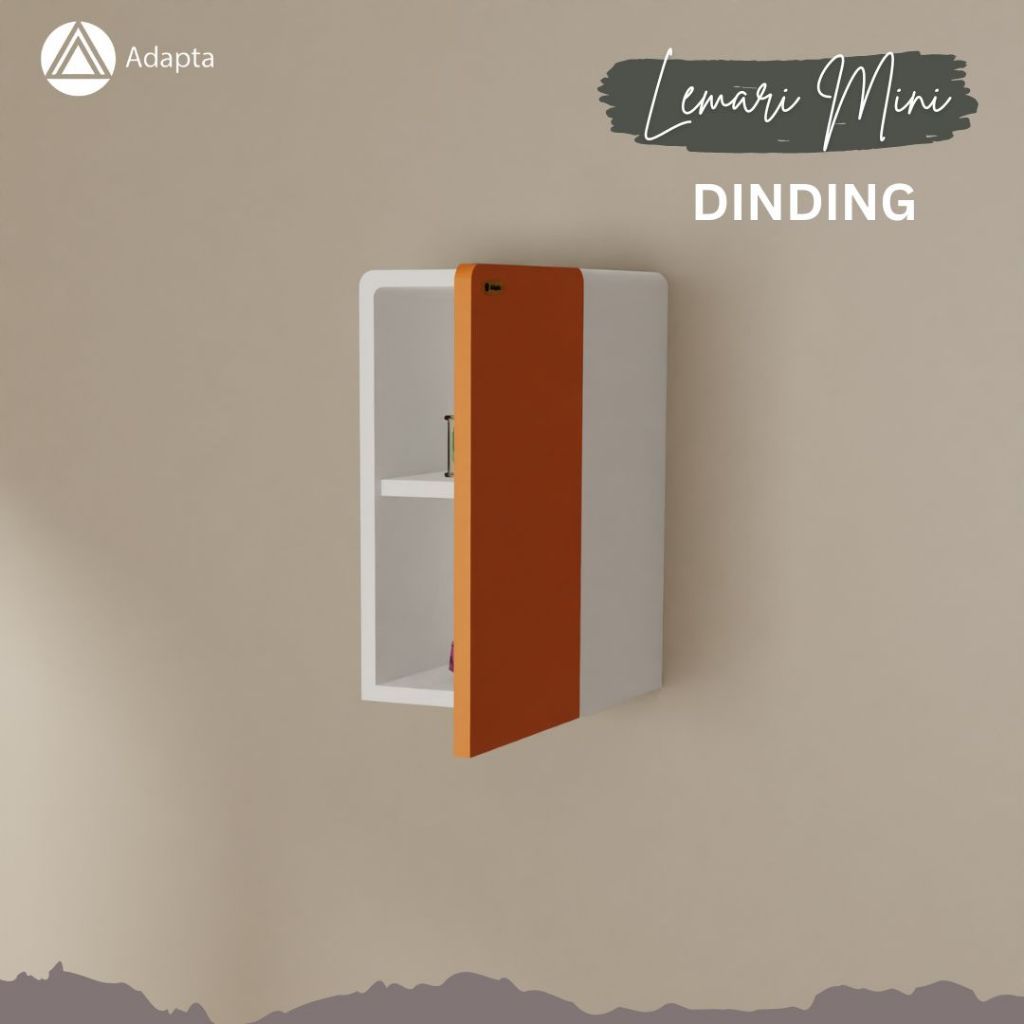 Lemari MINI rak Dinding Kotak Penyimpanan -  Lemari Mini Tempel dinding