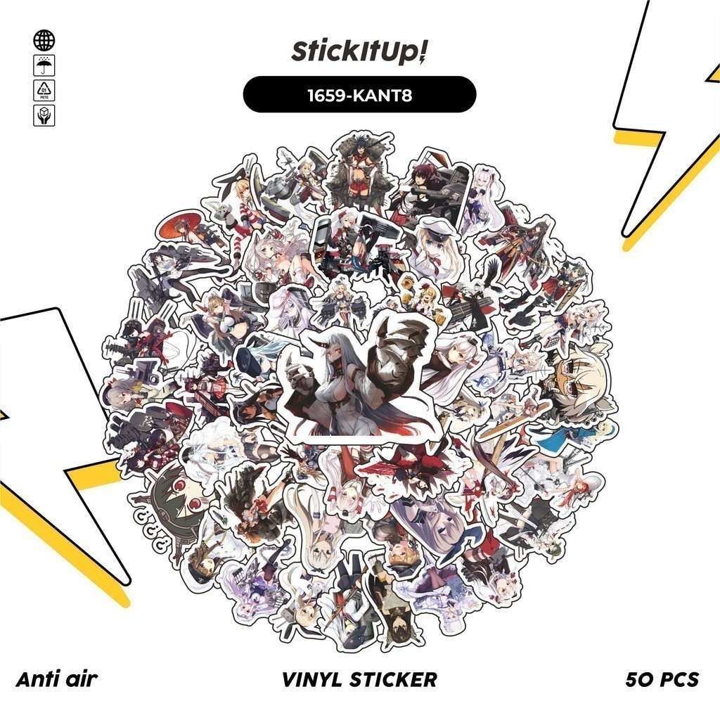 

COD✨ 100 Pcs Stiker KANTAI COLLECTION CHARACTER 08 Lucu Anti Air Untuk Dekorasi Notebook Sepeda Skateboard Handphone DIY