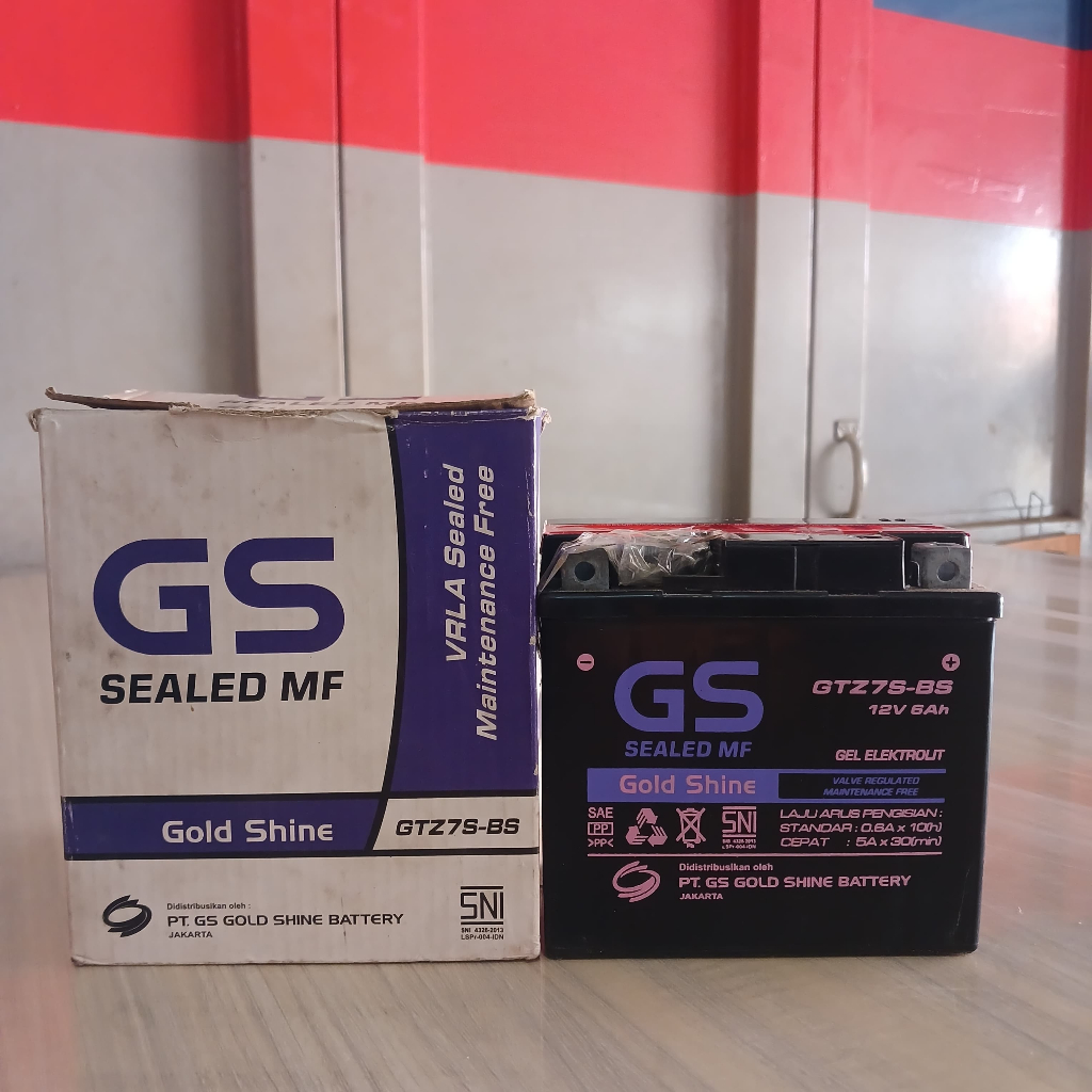 Aki Kering Gs Gold Shine Gtz7s Aki Kering Berkualitas