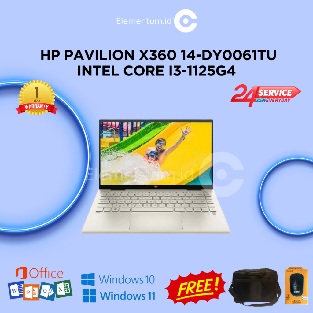 Laptop HP Pavilion x360 14-dy0061TU Intel Core i3-1125G4 | 8GB SSD 512GB