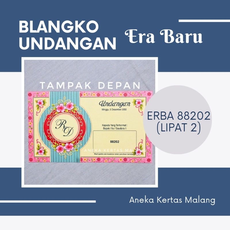Blangko Undangan Erba 88202 (Cek Deskripsi)
