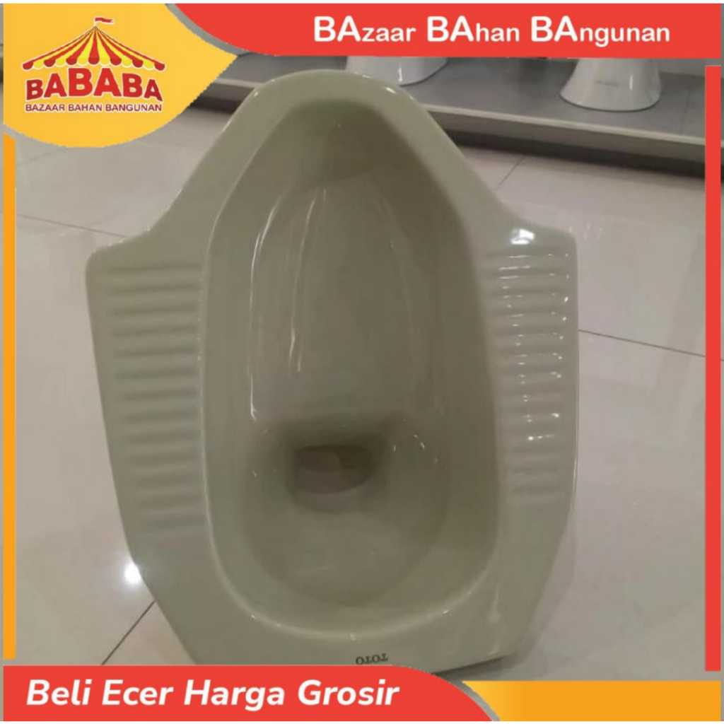 Closet Jongkok / Kloset Jongkok TOTO CE7 - Hijau