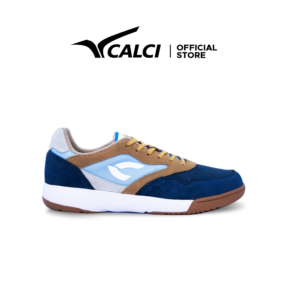 Calci Sepatu Futsal Bomsala X Aventura - Navy/Skyblue/Brown