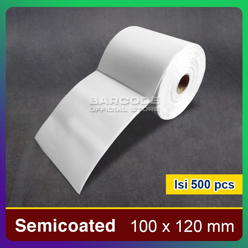 

Label Sticker Semicoated Barcode 100mm x 120mm Resi Pengiriman Cargo Shopee