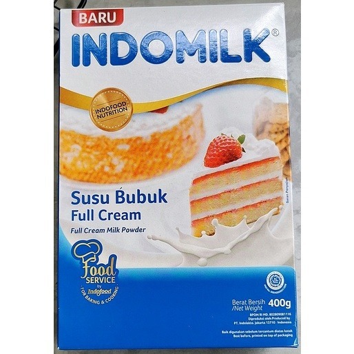 

Indomilk susu bubuk fullcream 400gr/susu bubuk full cream / indomilk food service 400gr