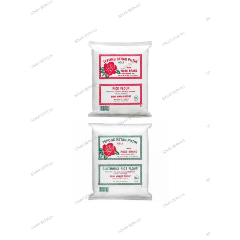 

tepung beras / ketan ROSE BRAND 500 grm