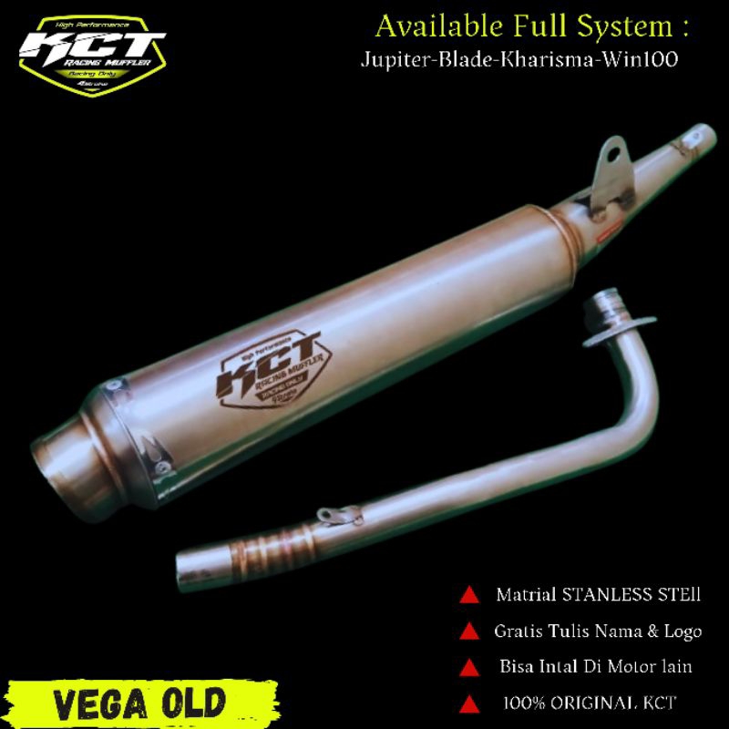 KNALPOT STANDAR RACING VEGA OLD ORIGINAL KCT