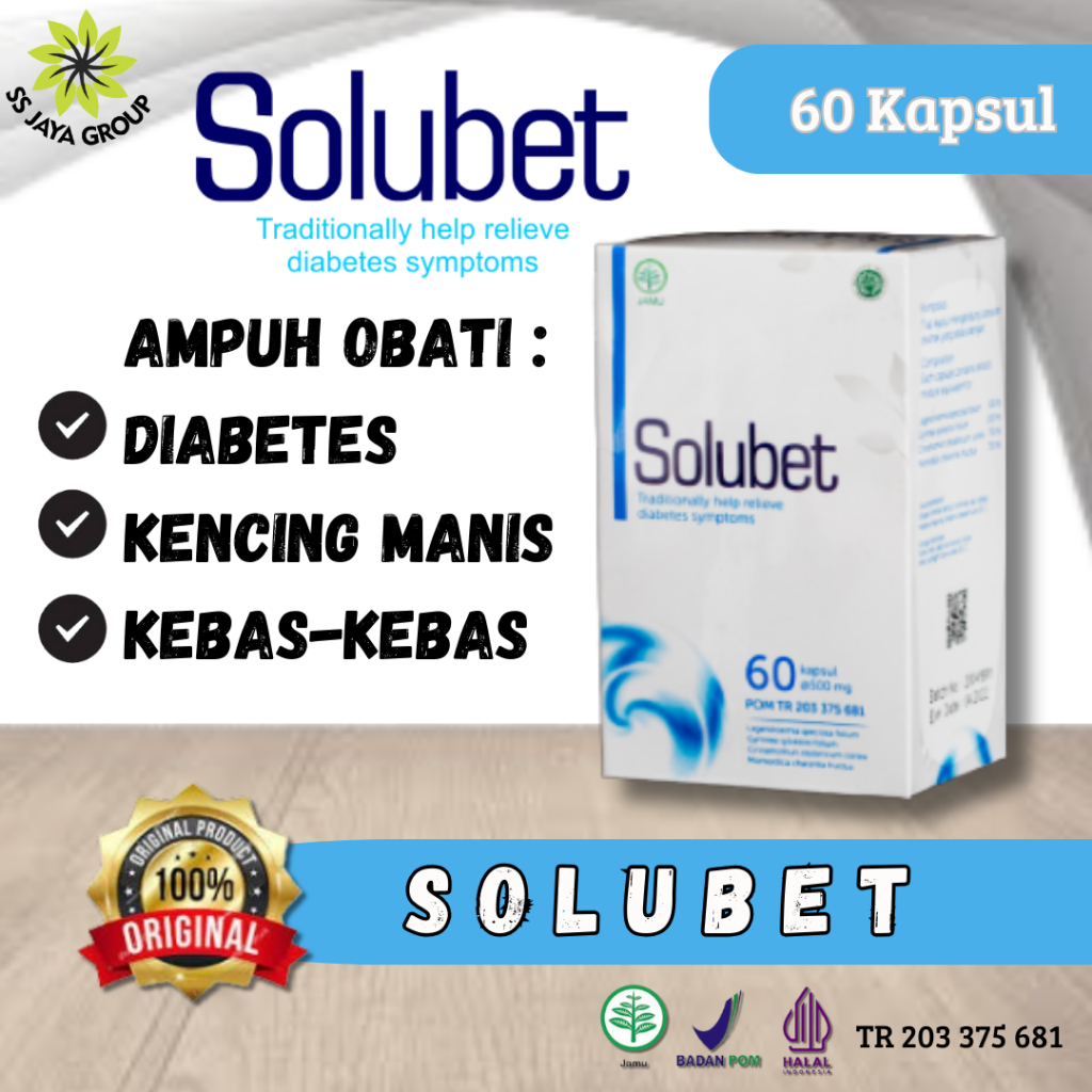 SOLUBET | OBAT AMPUH MENGOBATI KENCING MANIS | SS JAYA HERBAL