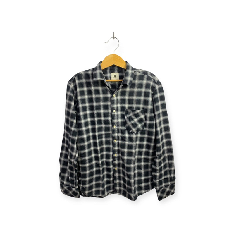 Kemeja Flanel Lengan Panjang Hem Flanel Baju Cowok Motif Kotak Kotak