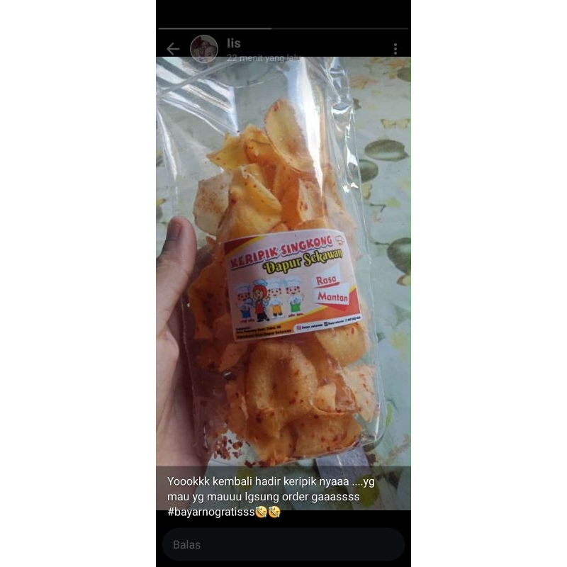 

keripik singkong rasa mantan by dapur sekawan