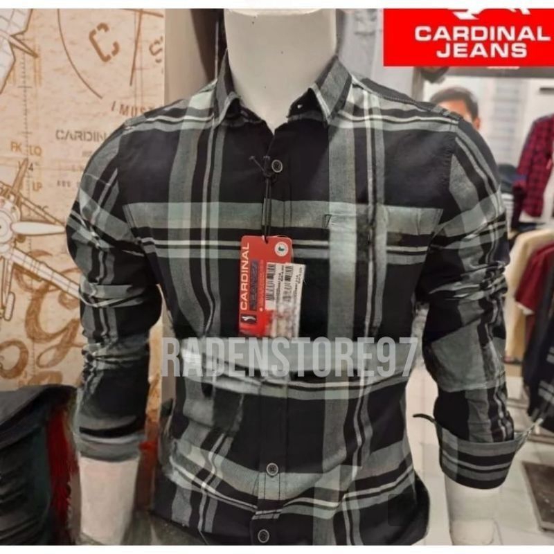 KEMEJA CARDINAL SLIMFIT PRIA LENGAN PANJANG