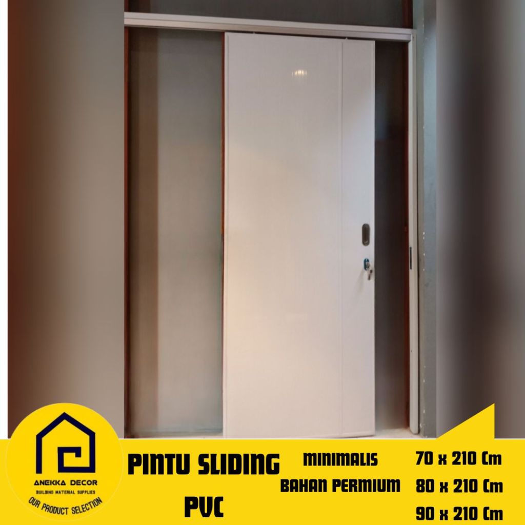 Pintu Geser / Sliding kamar / pintu kamar mandi Pvc