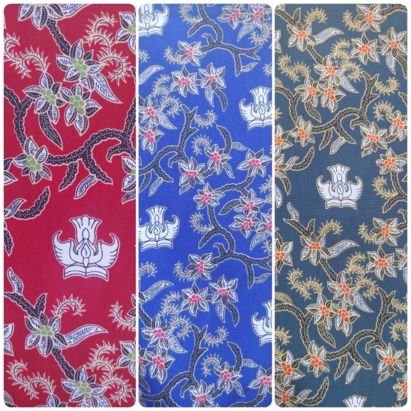 KAIN BATIK SERAGAM SEKOLAH SD SMP SMA / MI MTS MA / BAHAN BATIK HARGA METERAN / BATIK MILLENIAL NEGE