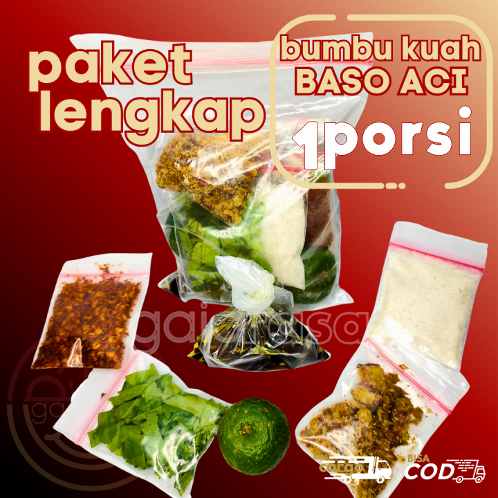 

Bumbu PAKET Kuah BASO ACI Super Lengkap untuk 1 Porsi by GaiaRasa