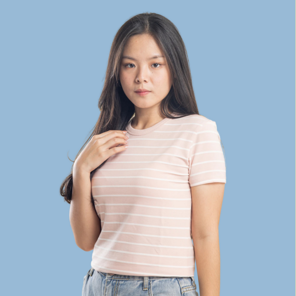 SF SUPER PREMIUM Samantha Stripe/Kaos Stripe Premium/Kaos Wanita/Kaos Salur/SOUTH FORMED