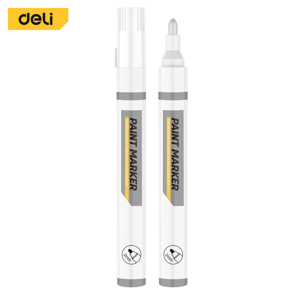 

DELI TOOLS Paint Pen EDL-YQ02-E1 Pena Cat White/Putih