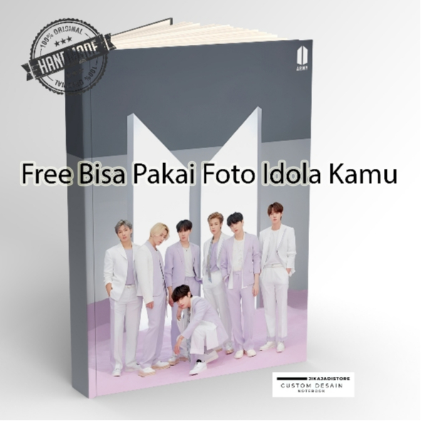 

Notebook Custome BEBAS PAKEK FOTO IDOLAMU HardCoverA5 / jurnal diary Custome / Buku Catatan Custome