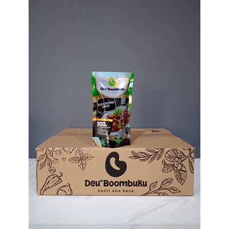

Paket 1 Dus Black Pepper Sauce DeuBoombuKu - Bumbu Lada Hitam - Saus Lada Hitam - Saus Black Pepper