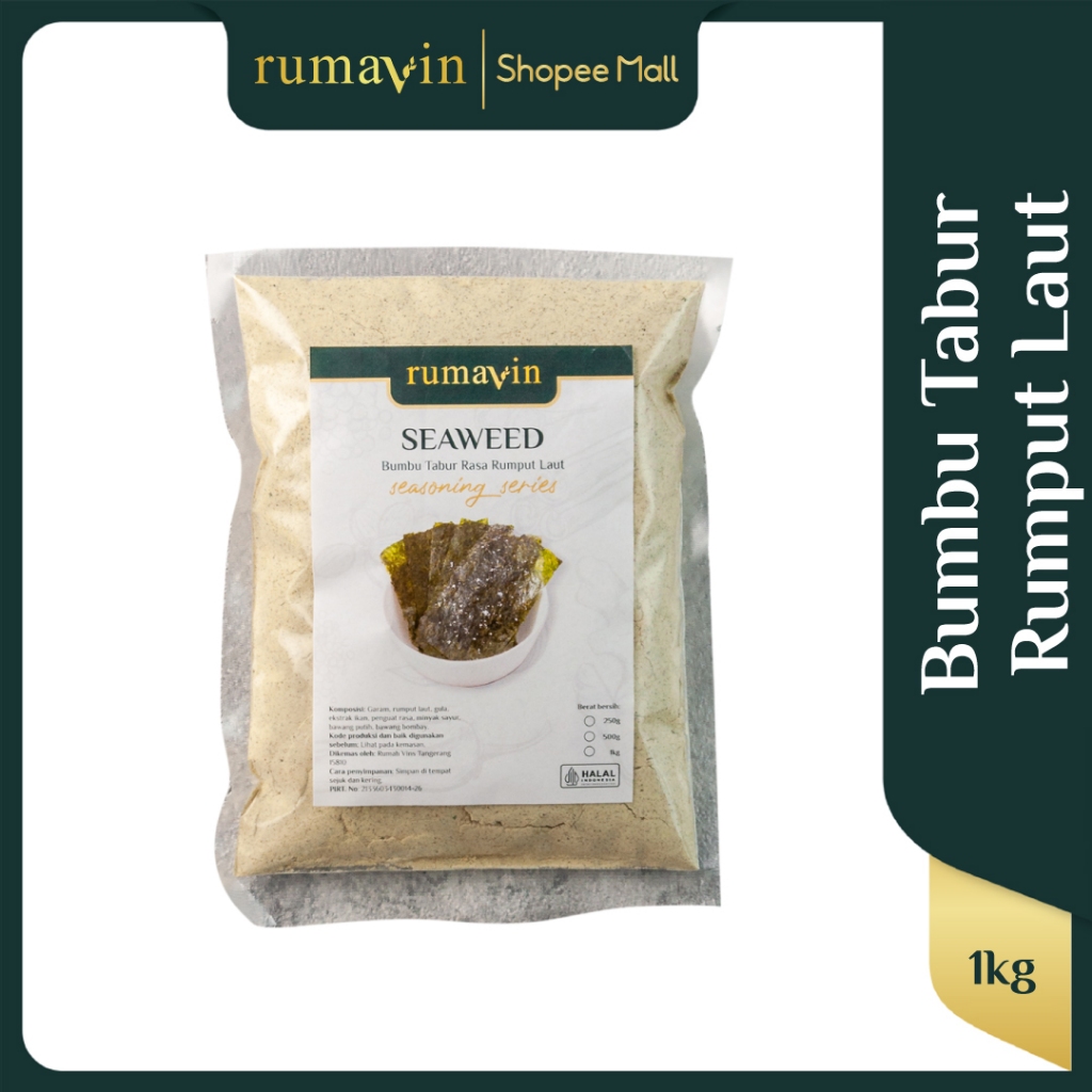 

Rumavin - Premium Bumbu Tabur Seaweed / Rumput Laut