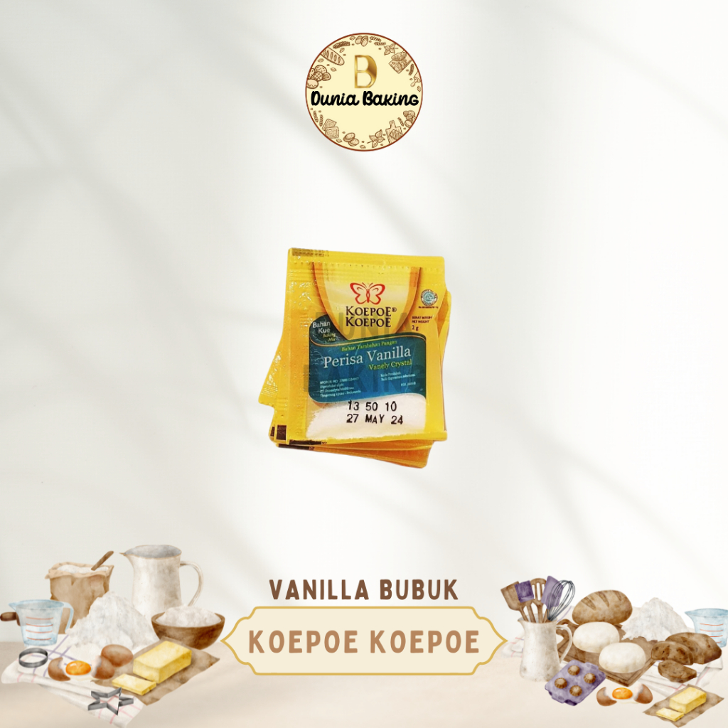 

Koepoe-koepoe perisa Vanilla bubuk SACHET | Vanila sachet 2gr