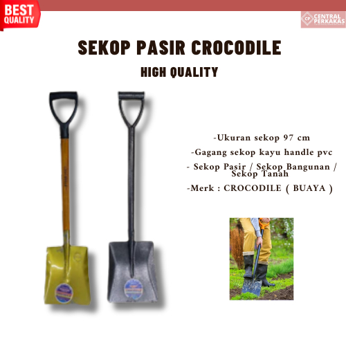 Sekop gagang kayu / sekop gagang besi / sekop pasir / Sekop Pasir yang Kuat dan Tahan Lama / Sekop p