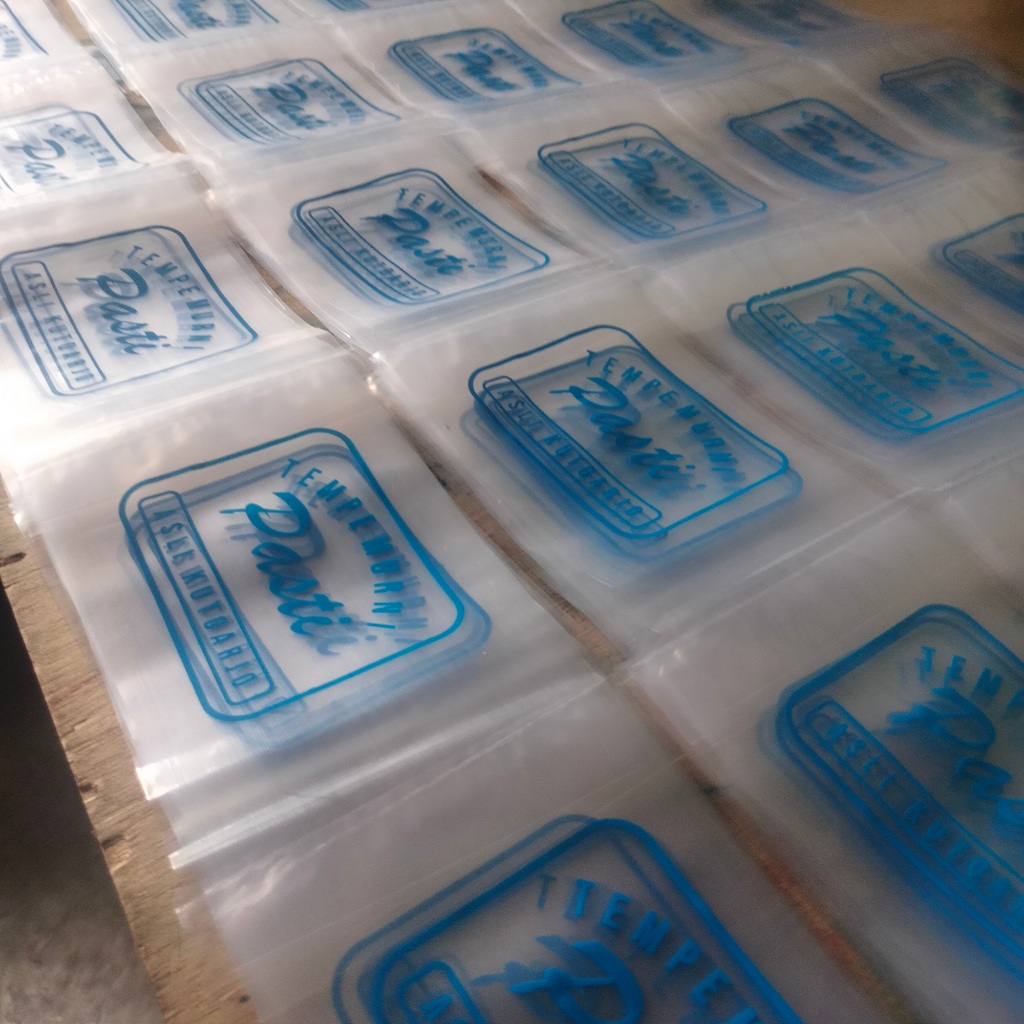 Sablon Plastik PP Kemasan Tempe / Snack Ketebalan 03